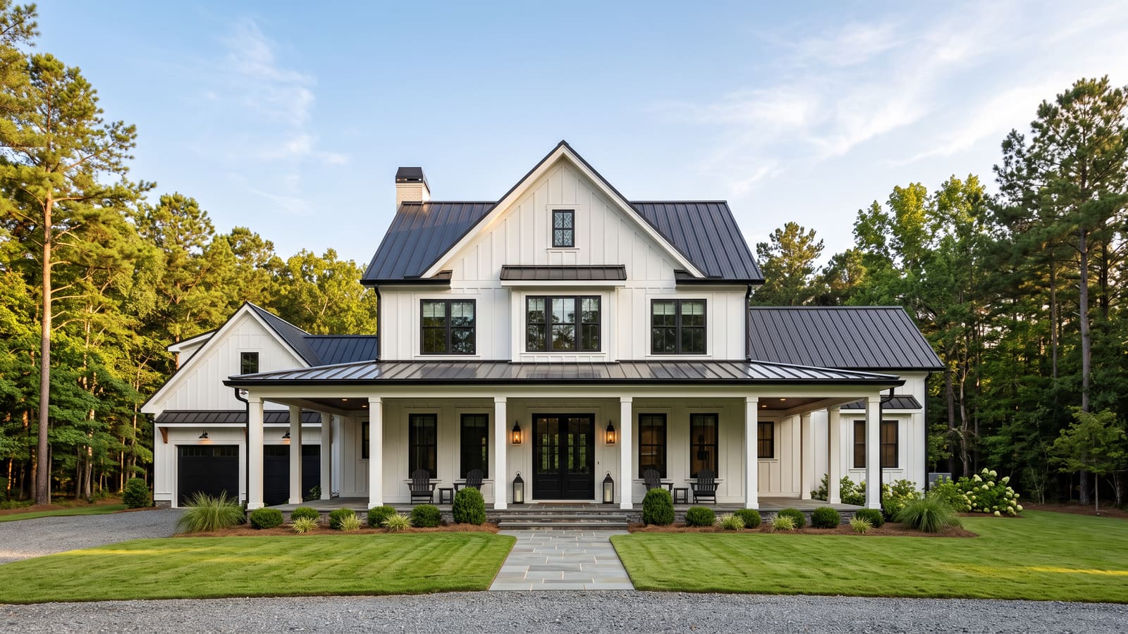 New-construction farmhouse-style home in a Horry County subdivision